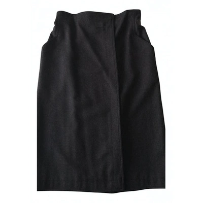 Pre-owned Gucci Wool Mid-length Skirt In Anthracite