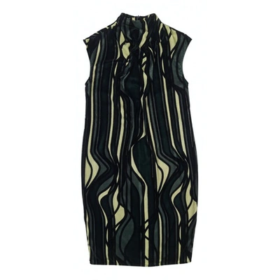 Pre-owned Won Hundred Velvet Mid-length Dress In Multicolour