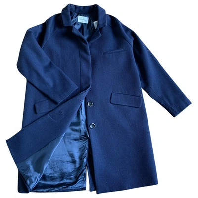 Pre-owned Ottod'ame Wool Coat In Blue