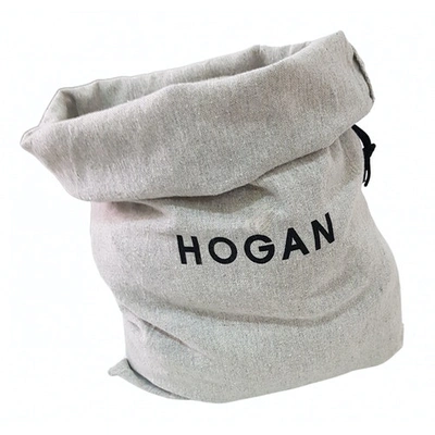 Pre-owned Hogan Clutch Bag In Grey
