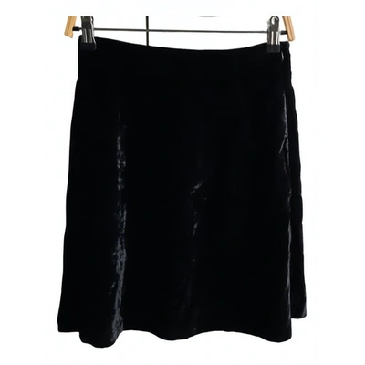 Pre-owned Aspesi Velvet Mid-length Skirt In Black