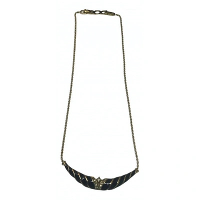 Pre-owned Dior Necklace In Black