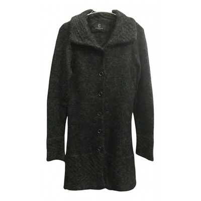 Pre-owned Bruuns Bazaar Wool Coat In Black