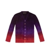 THE ELDER STATESMAN Medium Rib Ombré Cardigan