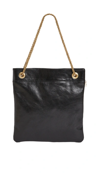 Clare V Delphine Bag In Black Rustic