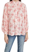 ALIX OF BOHEMIA POET ENGLISH ROSE PRINT SHIRT