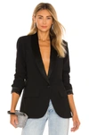 Amanda Uprichard Jane Blazer In Black