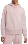 Nike Pink Fleece Sportswear Hoodie In 645 Champag