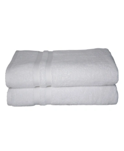 Talesma Element 2-pc. Turkish Cotton Bath Sheet Set Bedding In White