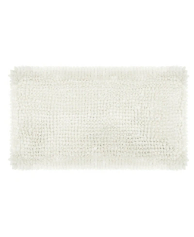 Laura Ashley Butter Chenille Bath Mat, 20" X 34" Bedding In Natural