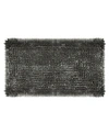 Laura Ashley Butter Chenille Bath Mat, 20" X 34" In Charcoal