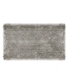 Laura Ashley Butter Chenille Bath Mat, 20" X 34" Bedding In Light Gray