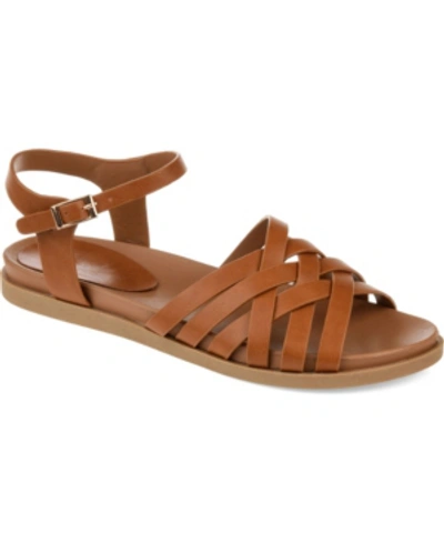 Journee Collection Women's Kimmie Sandals Women's Shoes In Tan/beige