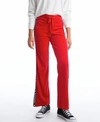 Juicy Couture Velour Drawstring Track Pants In Coco Red