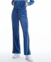 Juicy Couture Velour Drawstring Track Pants In Blue