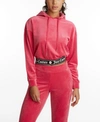 Juicy Couture Women's Cropped Hooded Pullover In Pink