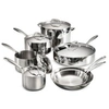 TRAMONTINA GOURMET TRI-PLY CLAD 12 PC COOKWARE SET