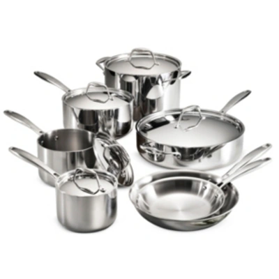 Tramontina Gourmet Tri-ply Clad 12 Pc Cookware Set In Stainless