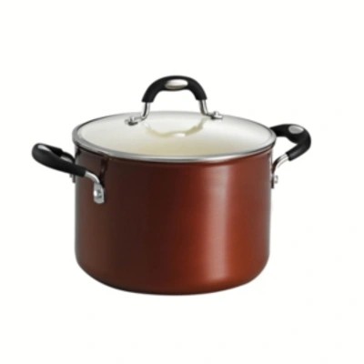 Tramontina Style Ceramica Metallic Copper 6 Qt Covered Stock Pot