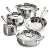 TRAMONTINA GOURMET TRI-PLY CLAD 10 PC COOKWARE SET
