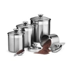 TRAMONTINA GOURMET 8 PC COVERED CANISTER & SCOOP SET