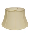 Macy's Cloth & Wire Slant Shallow Drum Softback Lampshade With Washer Fitter In Off-white