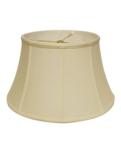 Macy's Cloth & Wire Slant Shallow Drum Softback Lampshade With Washer Fitter In Off-white