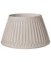 Macy's Cloth&wire Slant Shallow Drum With Double Smocked Pleat Softback Lampshade In Cream
