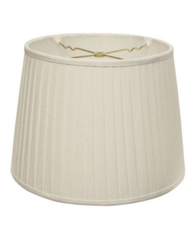 MACY'S CLOTH&WIRE SLANT MODIFIED EMPIRE LINEN SIDE PLEAT SOFTBACK LAMPSHADE