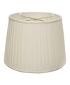 MACY'S CLOTH&WIRE SLANT MODIFIED EMPIRE LINEN SIDE PLEAT SOFTBACK LAMPSHADE