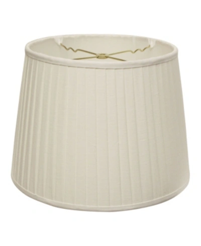 Macy's Cloth Wire Slant Modified Empire Linen Side Pleat Softback Lampshade Collection In White