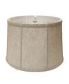 MACY'S CLOTH&WIRE SLANT RETRO DRUM SOFTBACK LAMPSHADE WITH WASHER FITTER