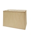 Macy's Cloth&wire Slant Retro Rectangle Softback Lampshade With Washer Fitter In Beige