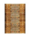 Liora Manne Marina Tribal Stripe 6'6" X 9'4" Outdoor Area Rug In Gold