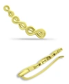 Giani Bernini Infinity Ear Crawler Earrings In 18k Gold Over Sterling Silver Or Sterling Silver In Gold Over Silver