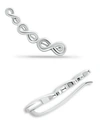 Giani Bernini Infinity Ear Crawler Earrings In 18k Gold Over Sterling Silver Or Sterling Silver In Sterling Silver