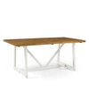 Walker Edison 72" Solid Wood Trestle Dining Table In Brown