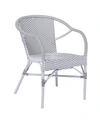 Sika Design Madeleine Arm Chair In White/cappuccino Dots