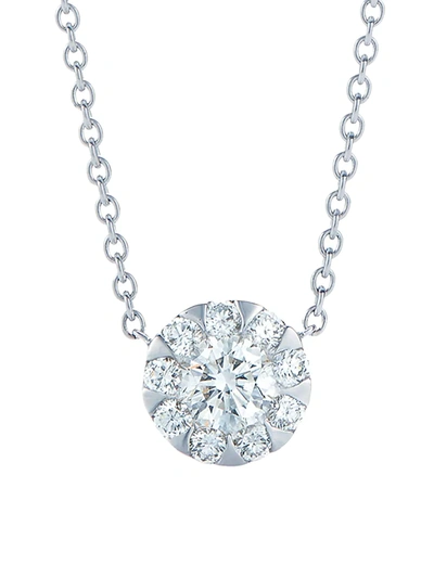 Kwiat Women's Sunburst 18k White Gold & Diamond Silhouette Pendant Necklace