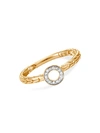 JOHN HARDY DOT 18K YELLOW GOLD & DIAMOND OPEN CIRCLE RING,400013541628