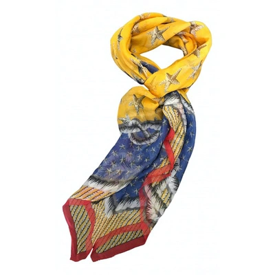 Pre-owned Saint Laurent Silk Cheche In Multicolour