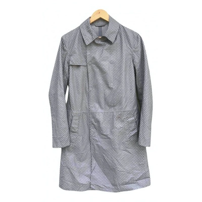Pre-owned Emporio Armani Grey Polyester Coat