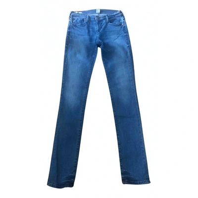 Pre-owned True Religion Blue Cotton - Elasthane Jeans