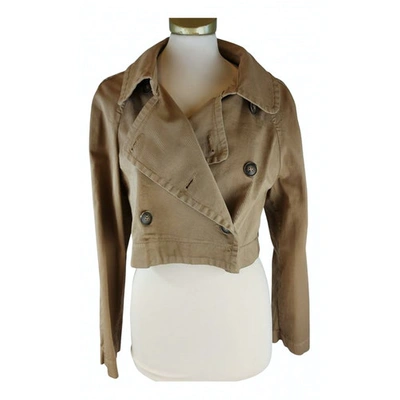 Pre-owned Semicouture Jacket In Camel