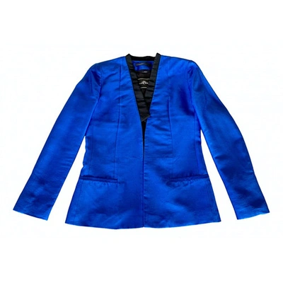 Pre-owned By Malene Birger Silk Blazer In Blue