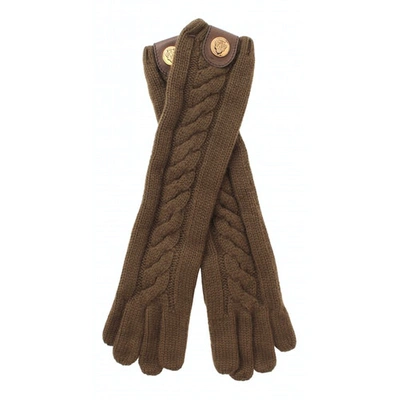 Pre-owned Gucci Brown Cashmere Gloves