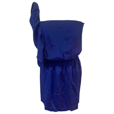 Pre-owned Mason Silk Mini Dress In Blue