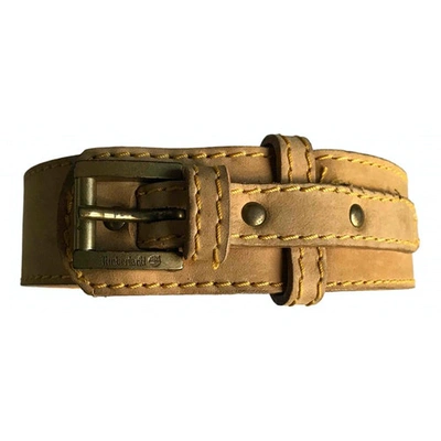 Pre-owned Timberland Belt In Beige