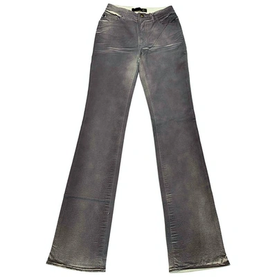Pre-owned Just Cavalli Purple Cotton - Elasthane Jeans