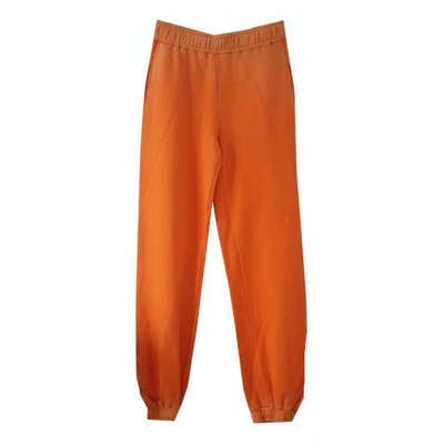 Pre-owned Cotton Citizen Trousers In Orange